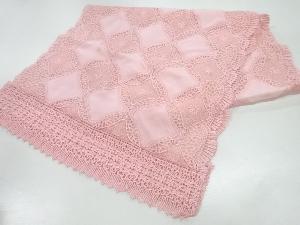 ビロードレース花模様ショール